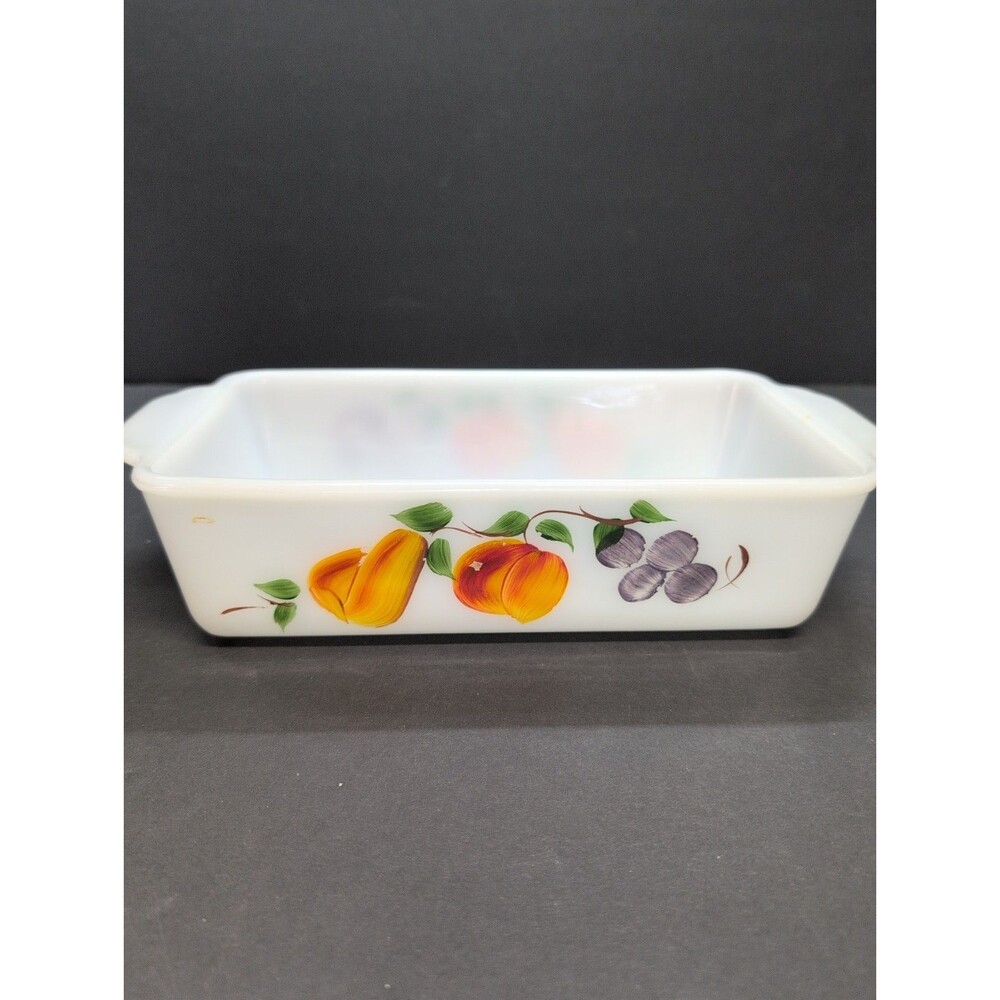 Vintage FIRE KING GAY FAD FRUIT CASSEROLE BAKING DISH 1 qt